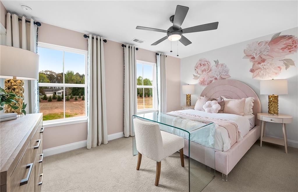 421 Beacon Way Villa Rica, GA 30180 - Photo 30 of 36 a bed room with a bed and a window