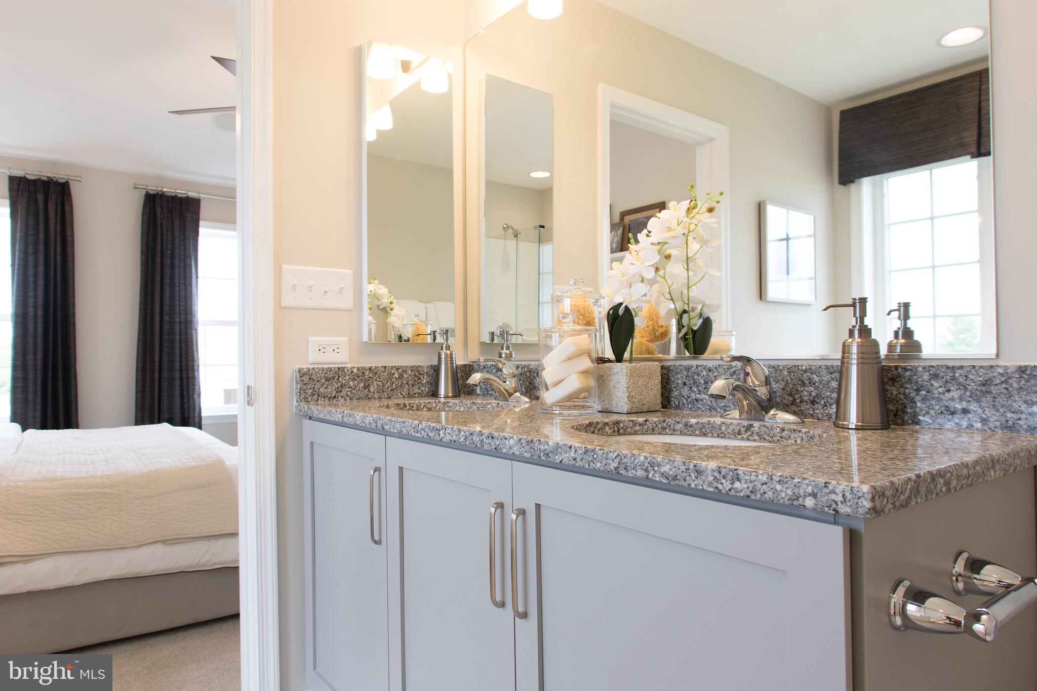 Tbb Tbb Marquee Farm Road, Unit CYPRESS Charles Town, WV 25414 - Photo 15 of 30 a bathroom with sinks granite countertop a sink and a mirror