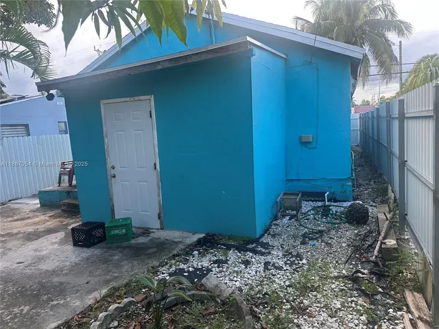 a backyard of a house