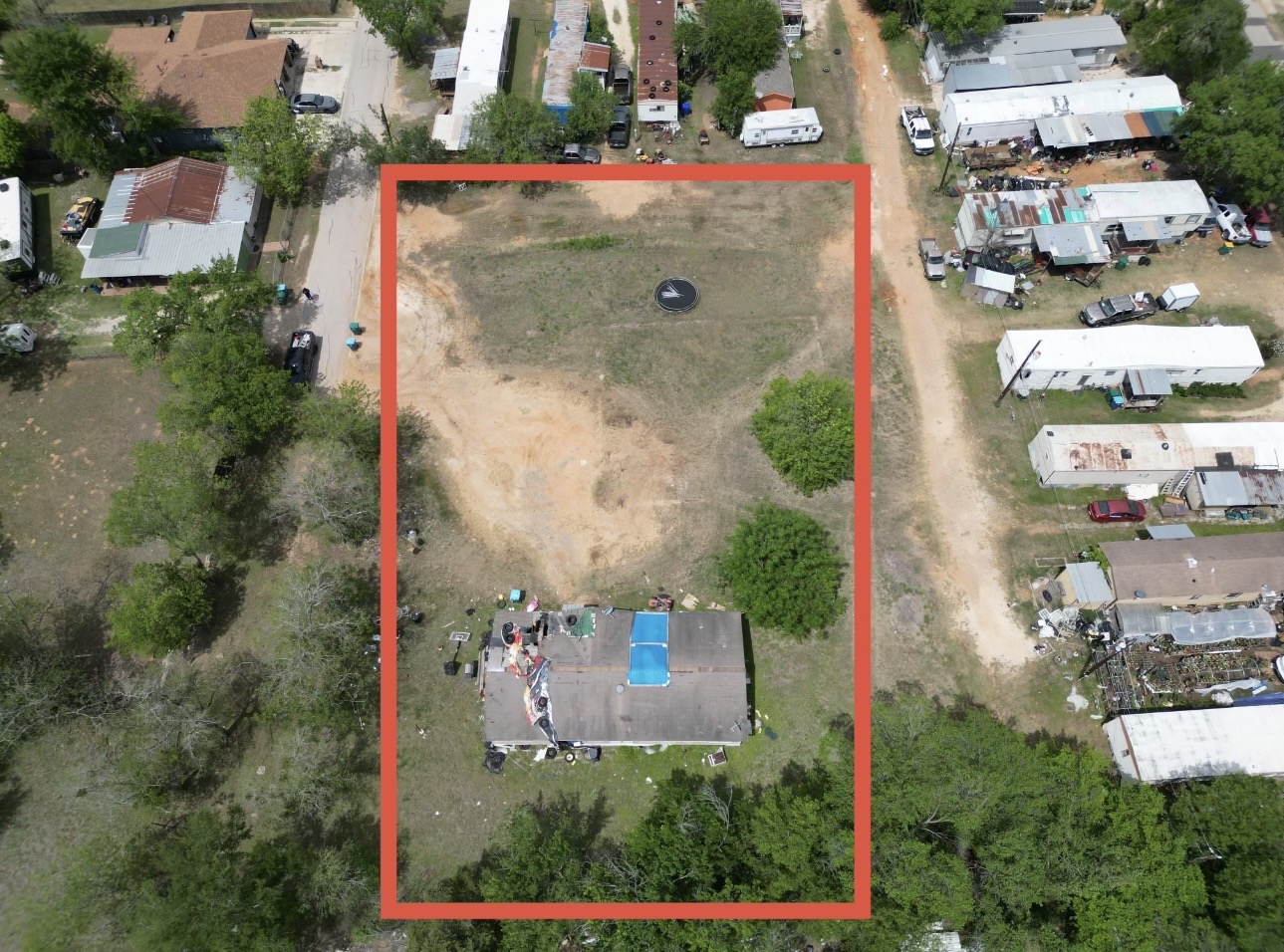 422 South Ave C, Unit A Elgin, TX 78621 - Photo 1 of 4 an aerial view of multiple house
