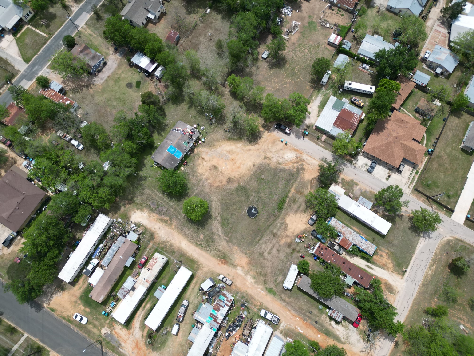 422 South Ave C, Unit A Elgin, TX 78621 - Photo 4 of 4 an aerial view of a residential houses with outdoor space