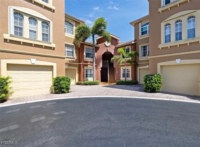 a view of a building with a street