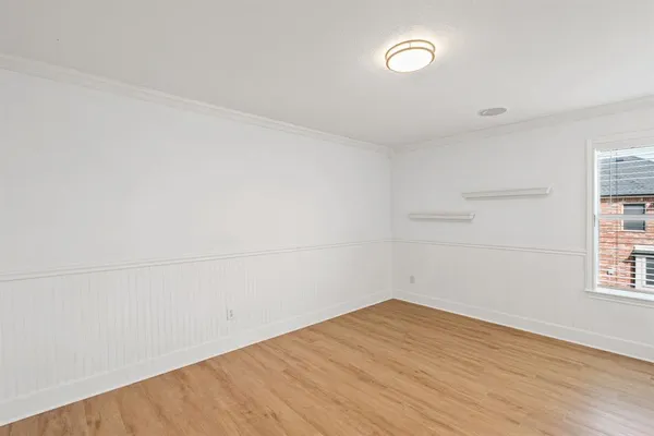 wooden floor in a room