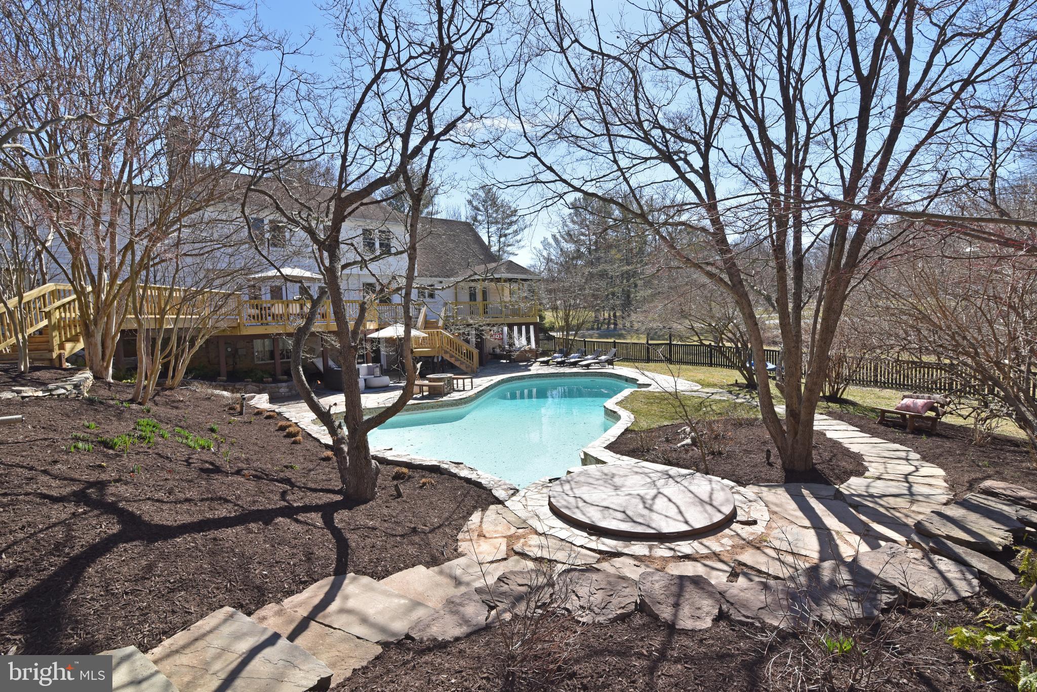 10502 Mt Sunapee Road Vienna, VA 22182 - Photo 42 of 49 Stepping Stones Surround the Tranquil HotTub.