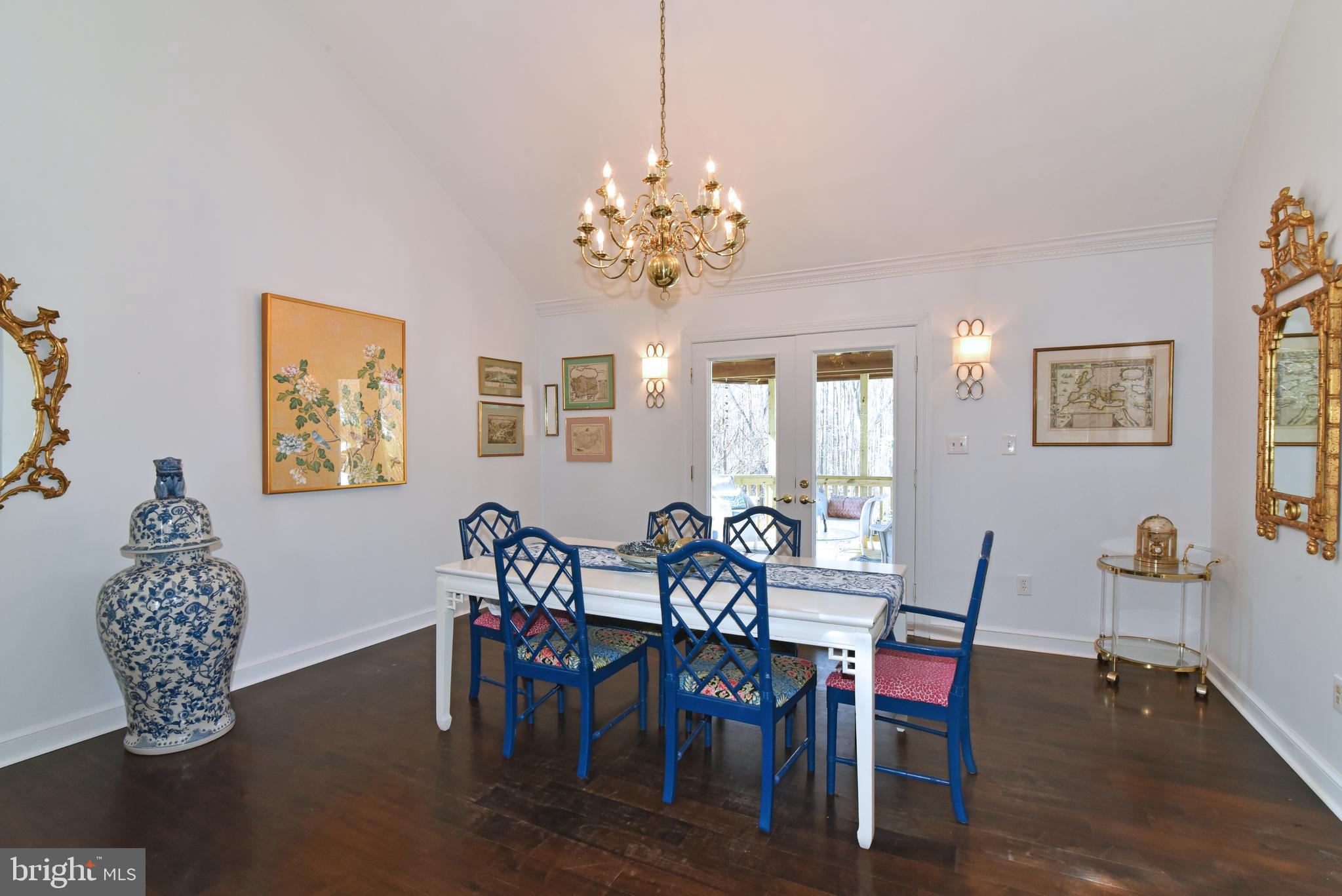 10502 Mt Sunapee Road Vienna, VA 22182 - Photo 7 of 49 Dining Room with French Doors To Covered Deck.