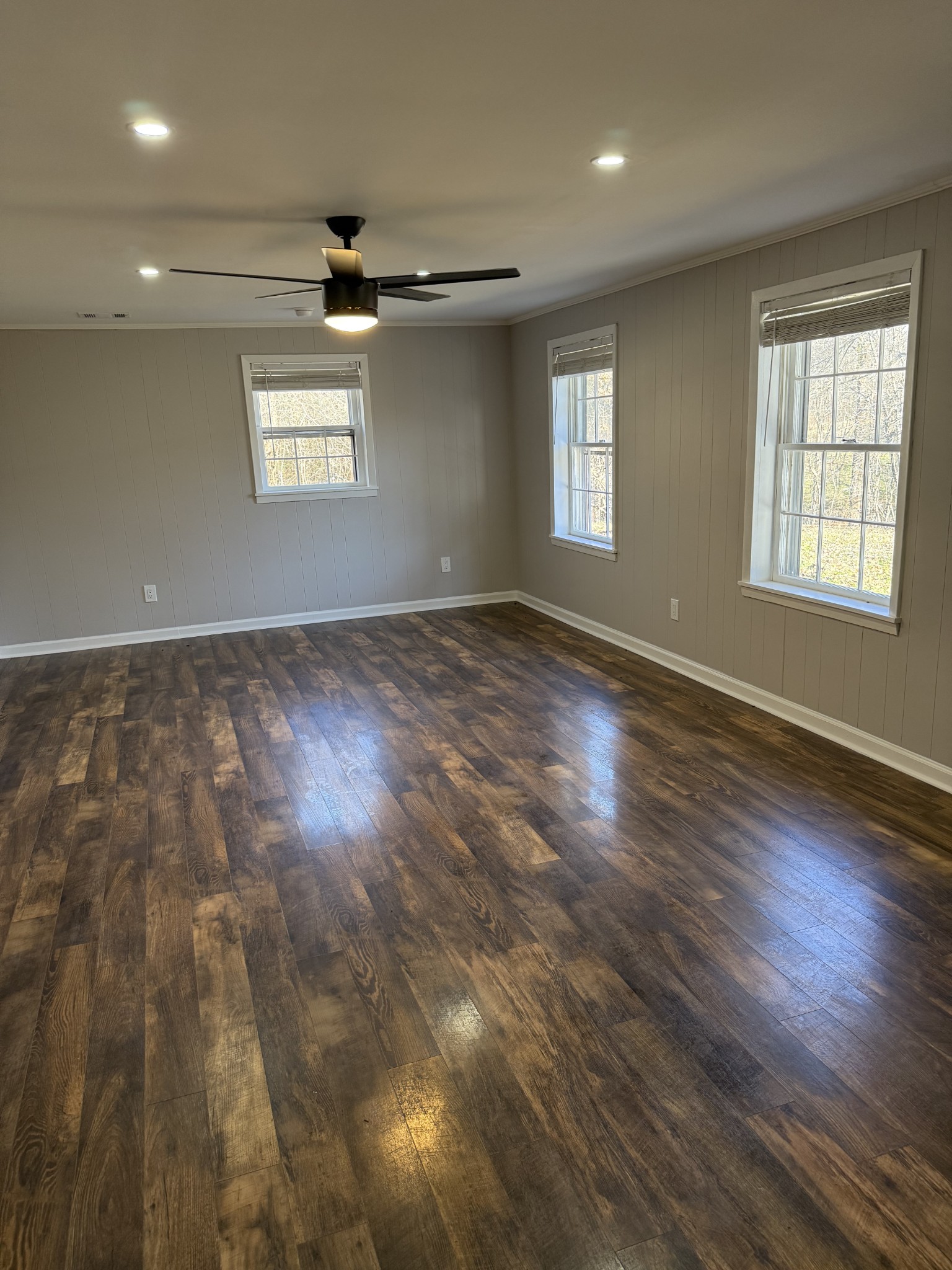 133 Mockerson Road Leoma, TN 38468 - Photo 19 of 20 an empty room with wooden floor and windows