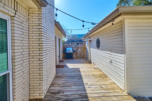 a house view with a seating space