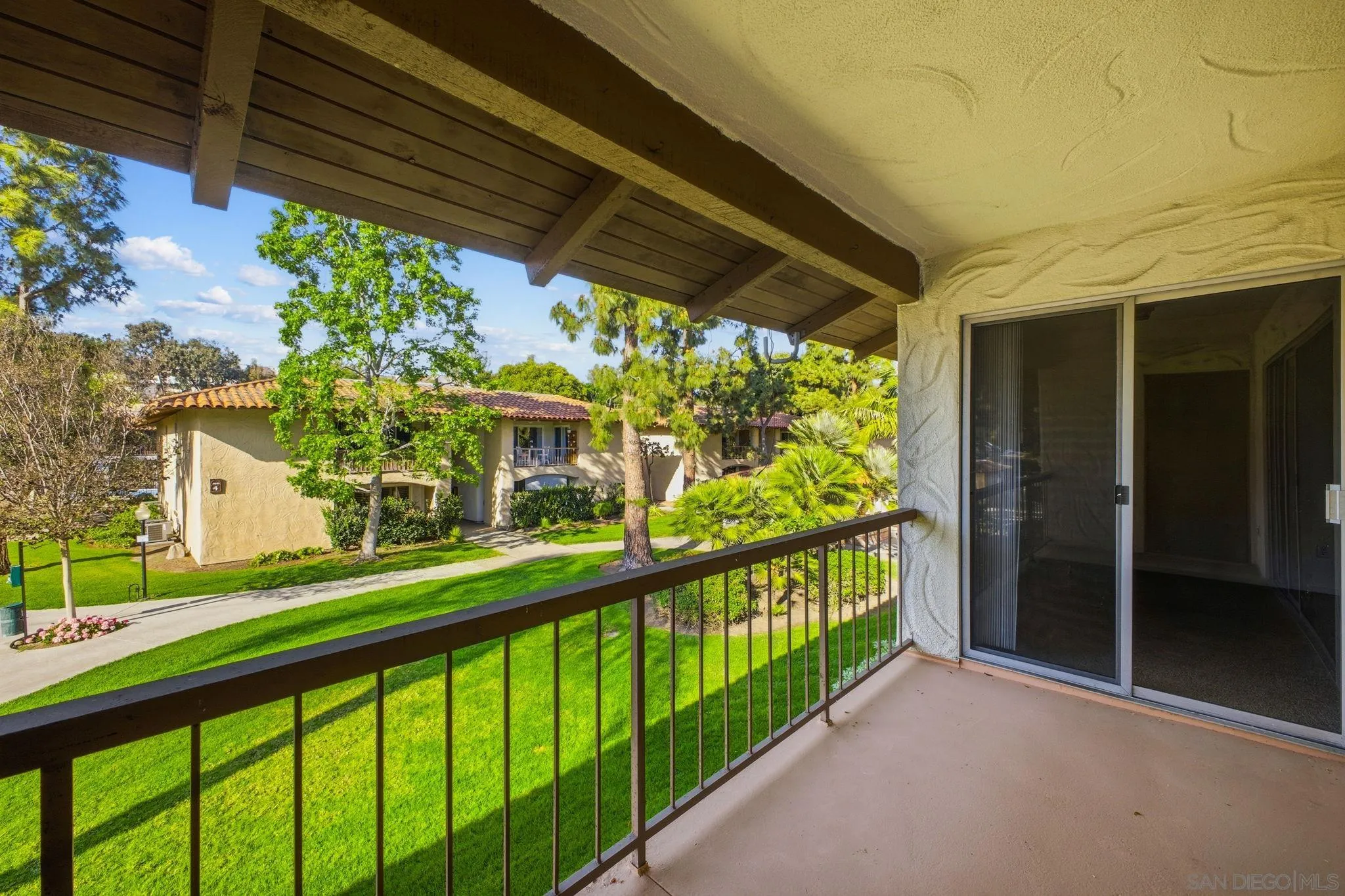 6019 Rancho Mission Road, Unit 204 San Diego, CA 92108 - Photo 8 of 38 Private 2nd level balcony facing courtyard
