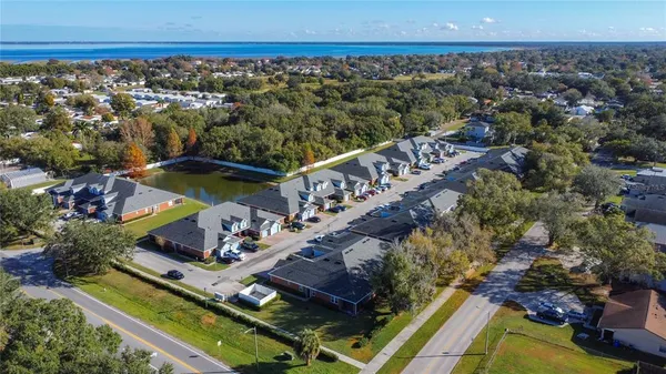 a view of a city from a balcony