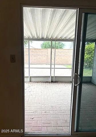 a view of a window in a room