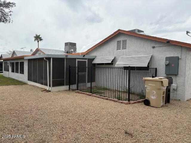 a view of a house with a balcony
