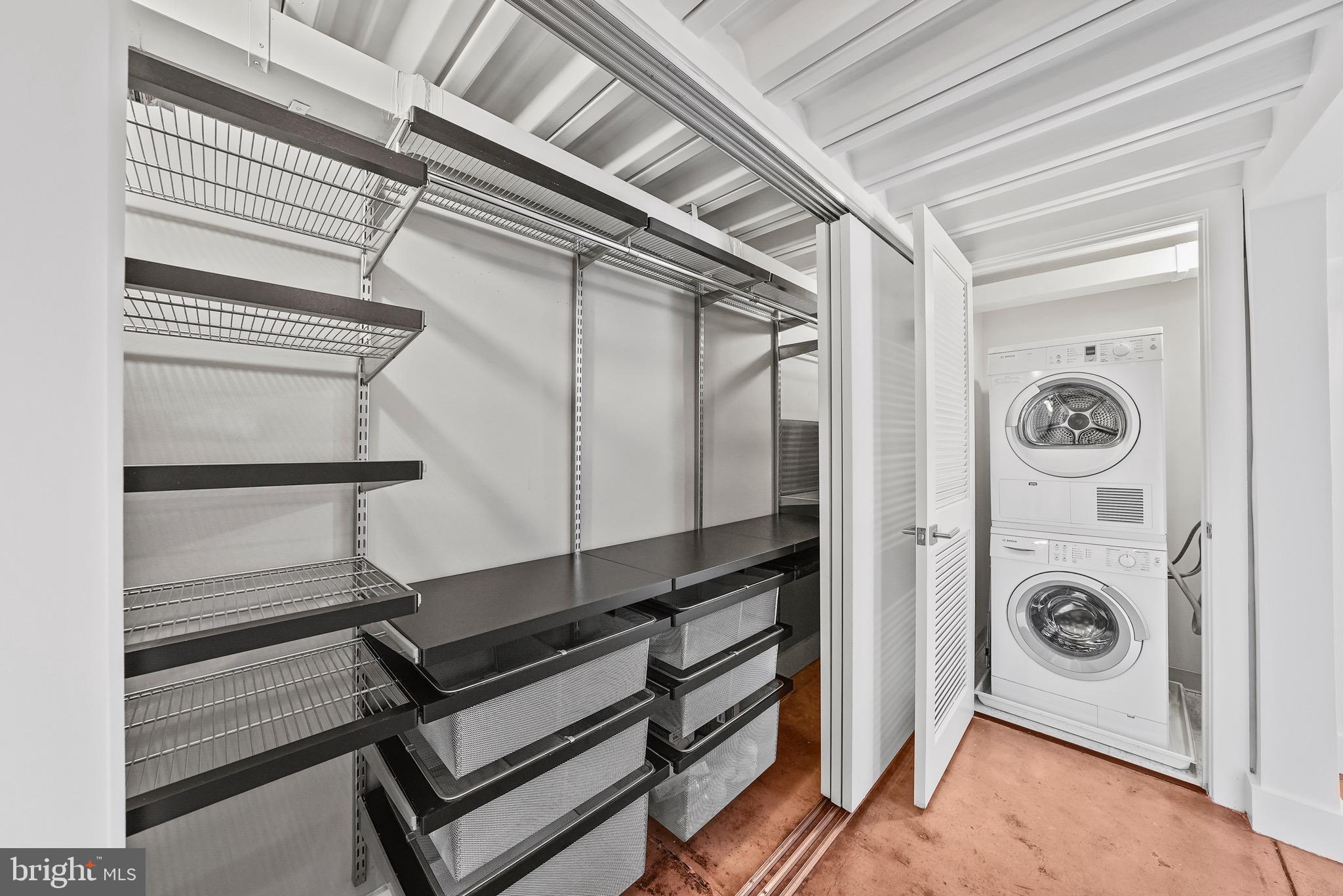 1401 R Street Northwest, Unit 310 Washington, DC 20009 - Photo 13 of 15 Hallway Closet / Washer & Dryer