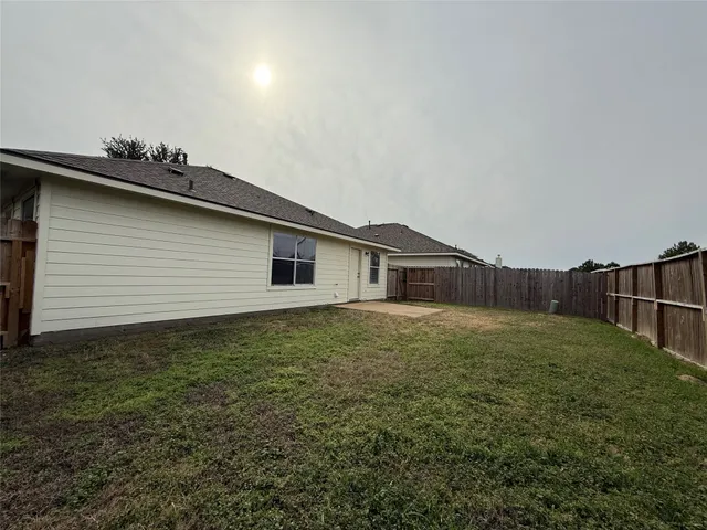 a backyard of a house