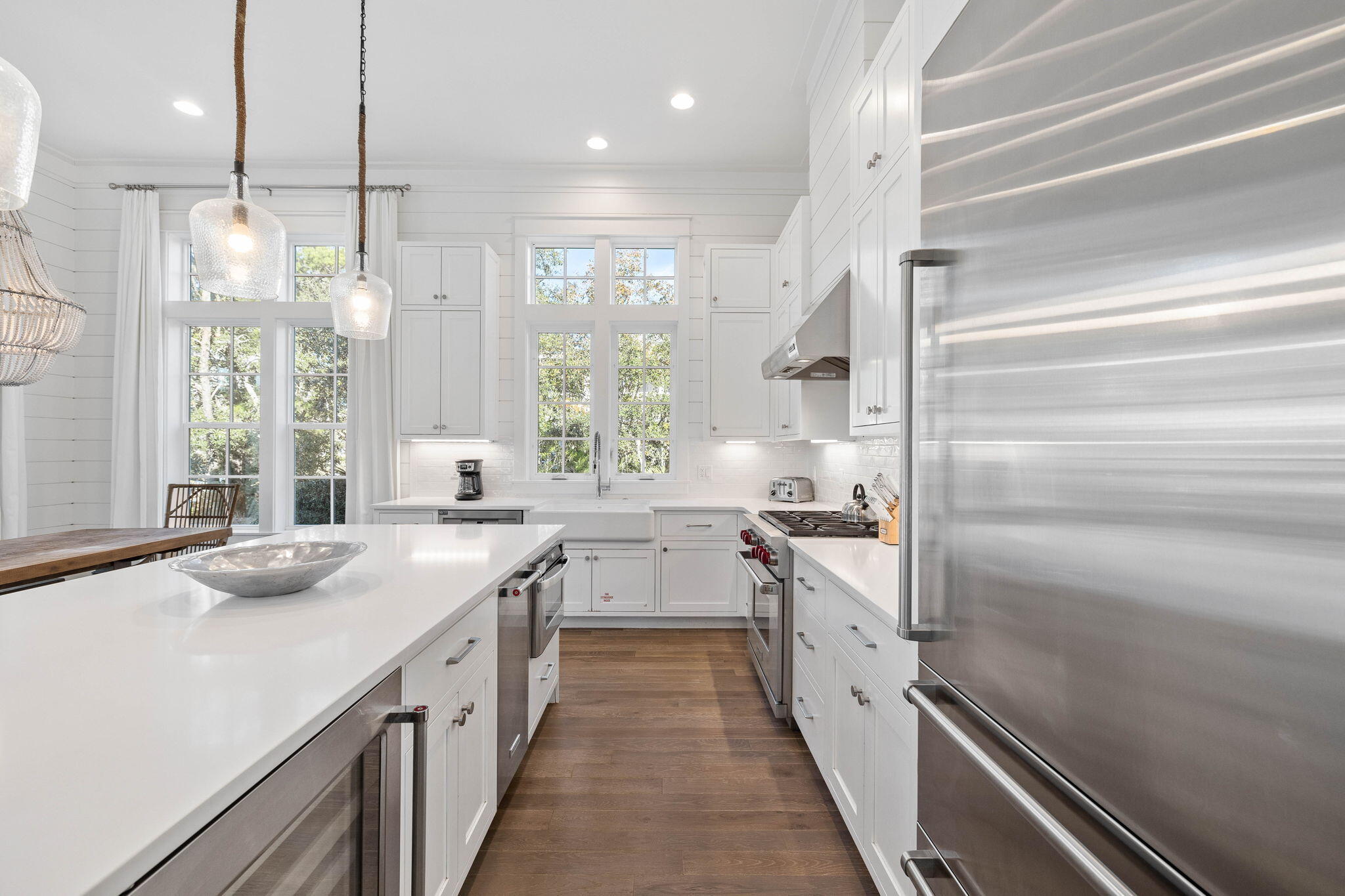 44 Seacrest Drive Inlet Beach, FL 32461 - Photo 34 of 129 a kitchen with a sink and refrigerator