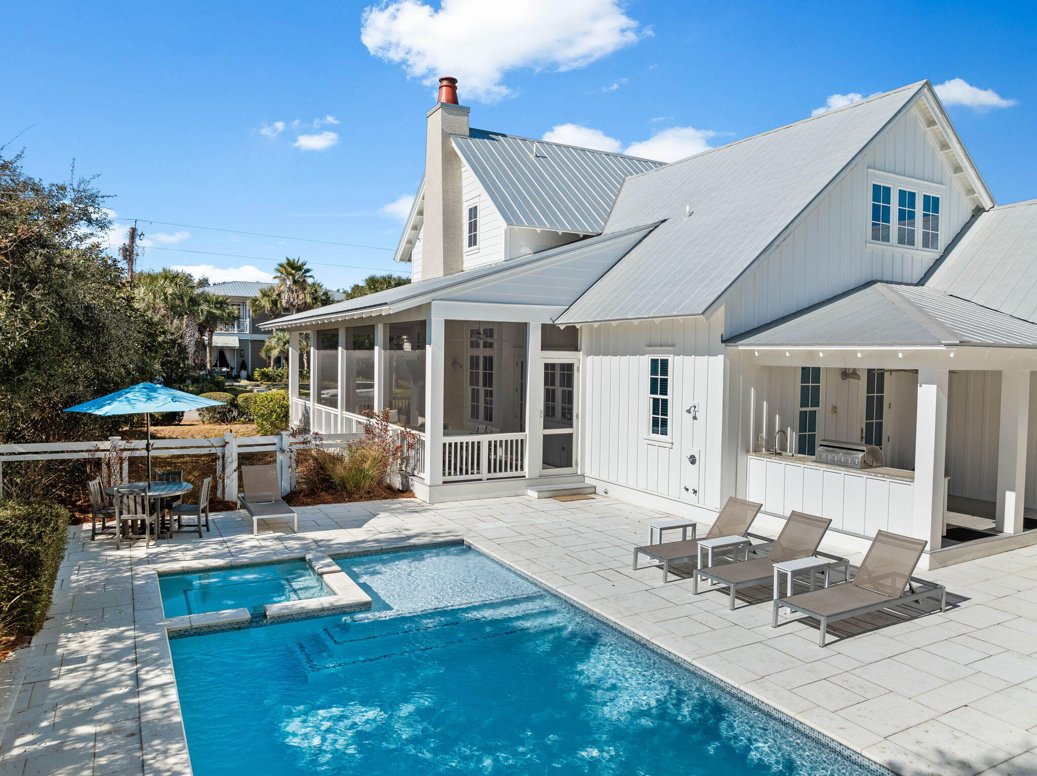 44 Seacrest Drive Inlet Beach, FL 32461 - Photo 10 of 129 a view of house with swimming pool outdoor seating