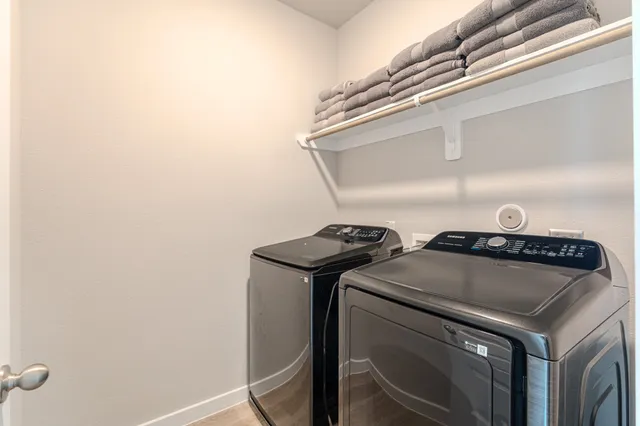 a view of washer and dryer