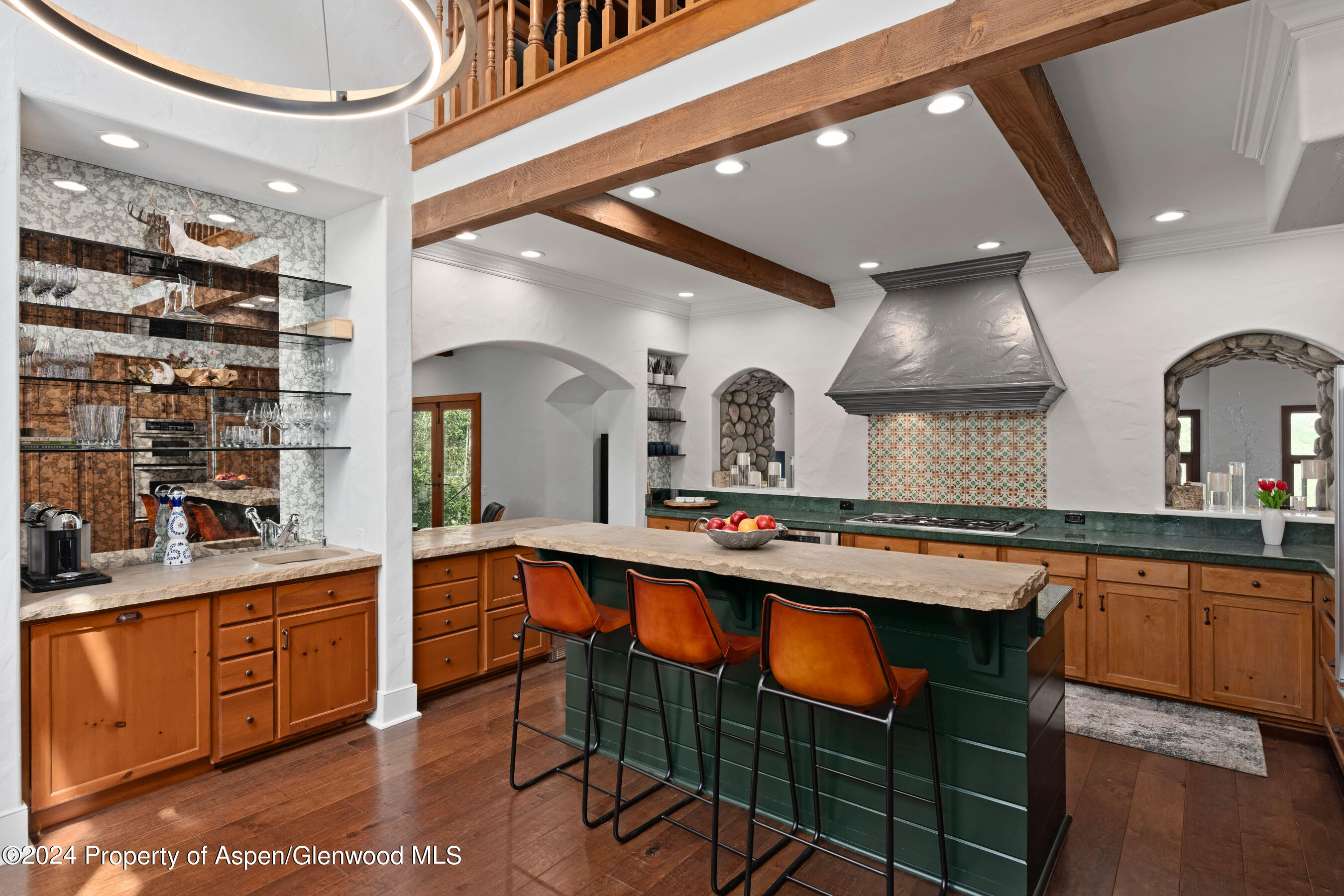 439 Maple Ridge Lane Snowmass Village, CO 81615 - Photo 14 of 42 Open and Spacious Kitchen and Wet Bar