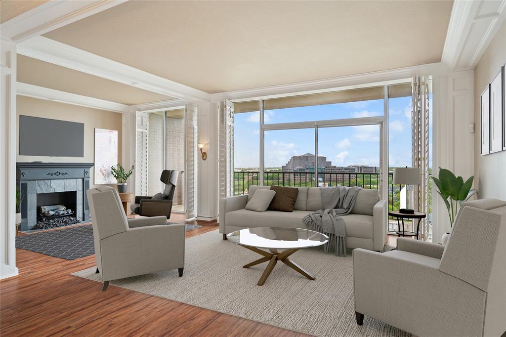 5200 Keller Springs Road, Unit 1412 Dallas, TX 75248 - Photo 1 of 1 Virtually Staged Living Room