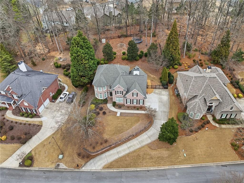 207 Cedarhurst Drive Canton, GA 30115 - Photo 74 of 83 an aerial view of a house with garden space