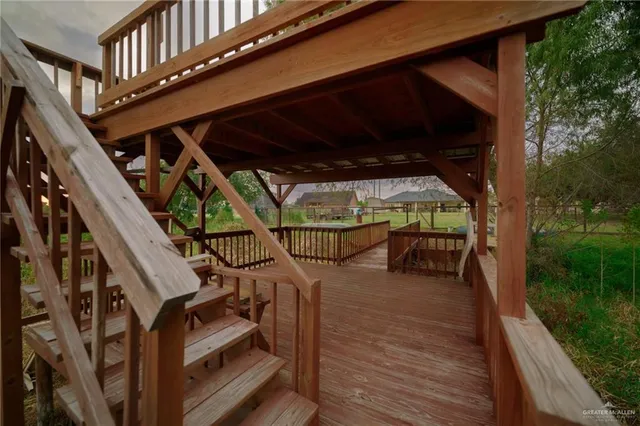 a view of balcony and deck