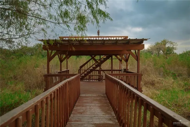 a view of a lake from a balcony