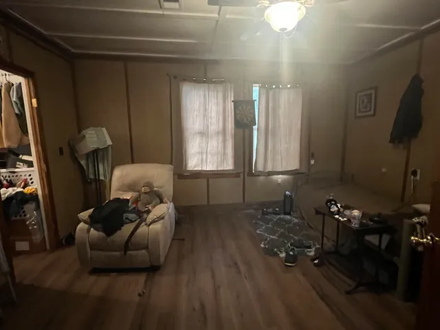 a room with musical instruments