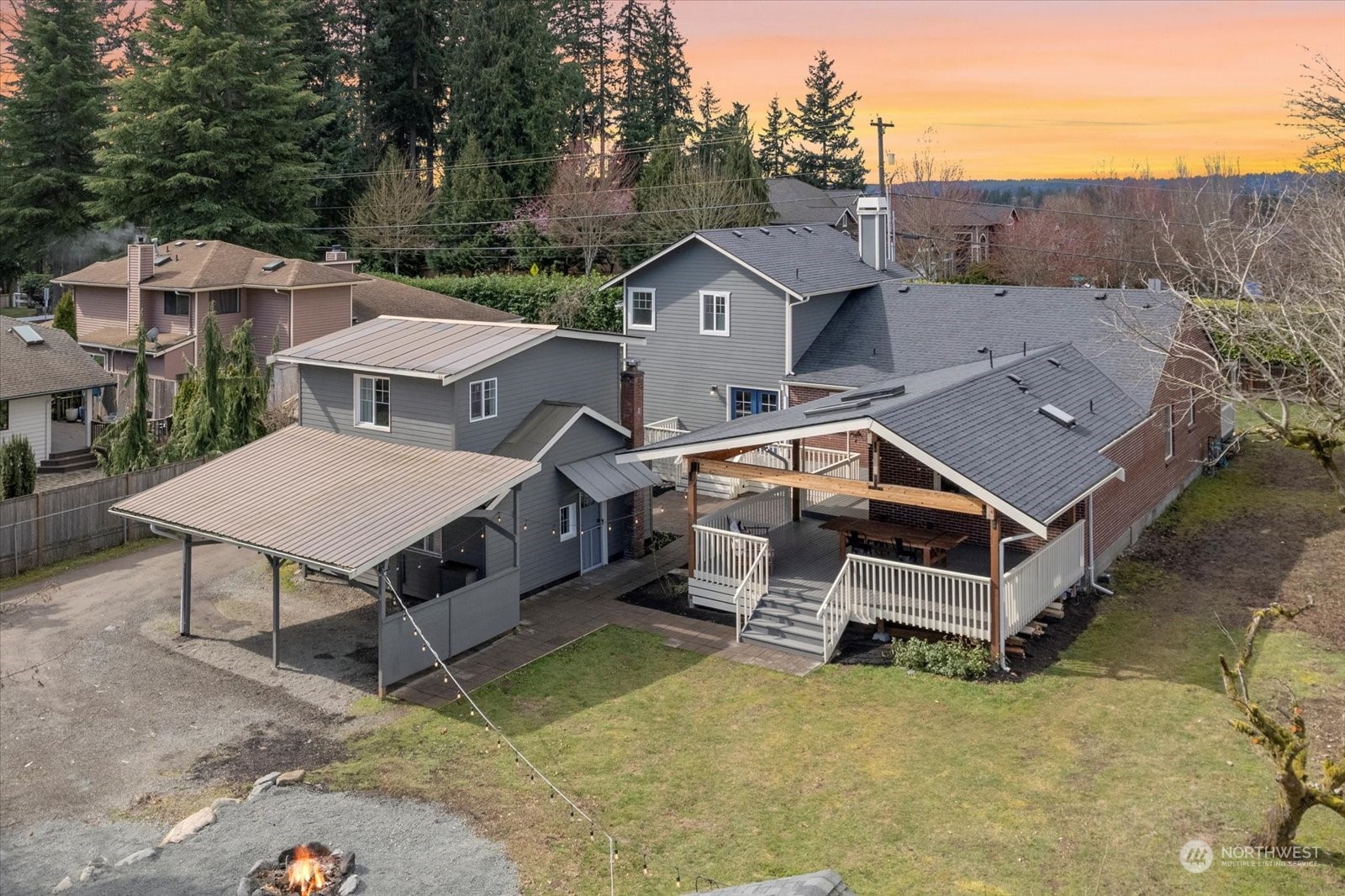 24231 23rd Avenue Southeast Bothell, WA 98021 - Photo 1 of 40 an aerial view of a house with a yard and furniture