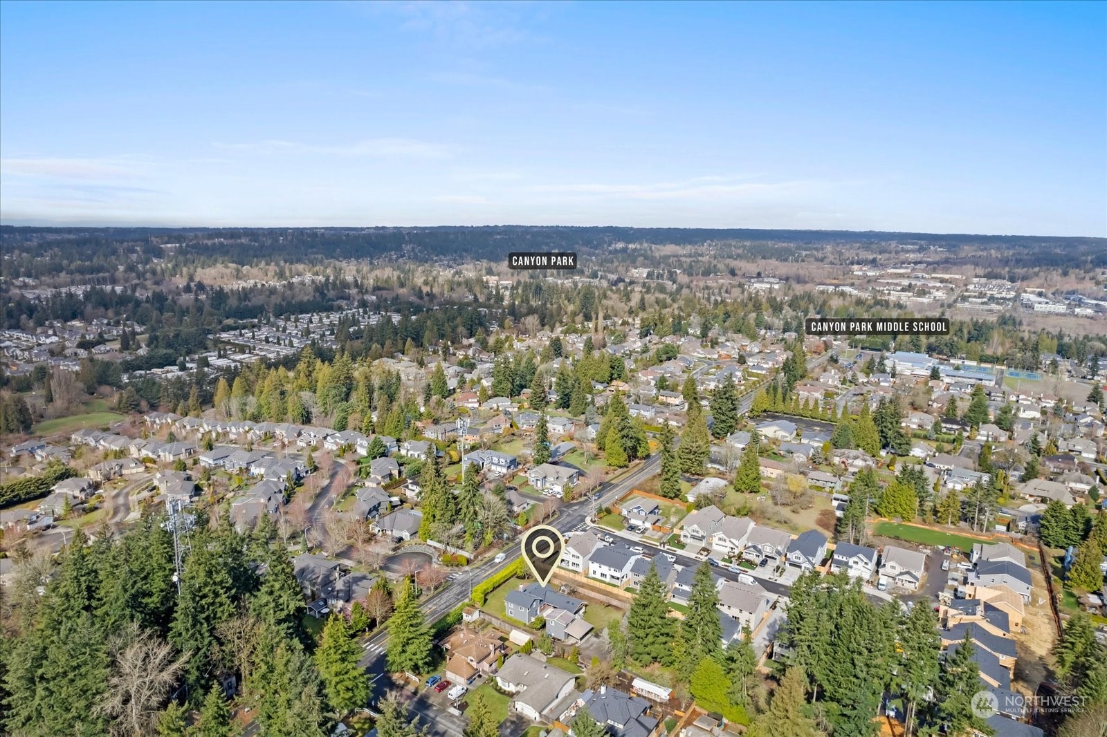 24231 23rd Avenue Southeast Bothell, WA 98021 - Photo 39 of 40 an aerial view of residential building and trees around