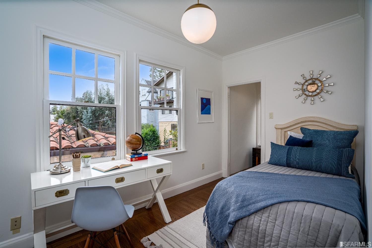 369 Pacheco Street San Francisco, CA 94116 - Photo 24 of 49 a bedroom with a bed window and a table