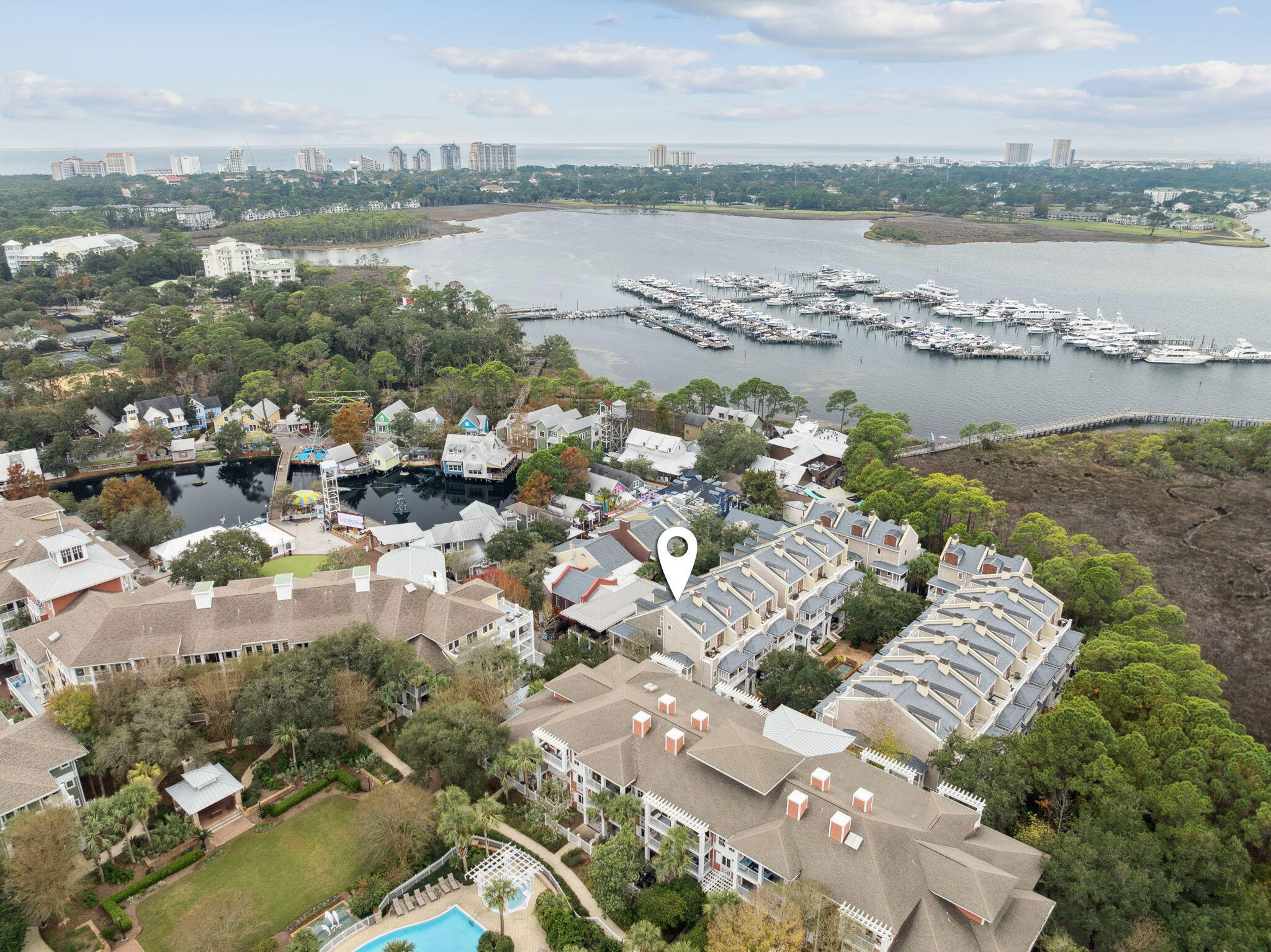 246 Fisherman's Cove, Unit 246 Miramar Beach, FL 32550 - Photo 40 of 72 a view of a city with an ocean