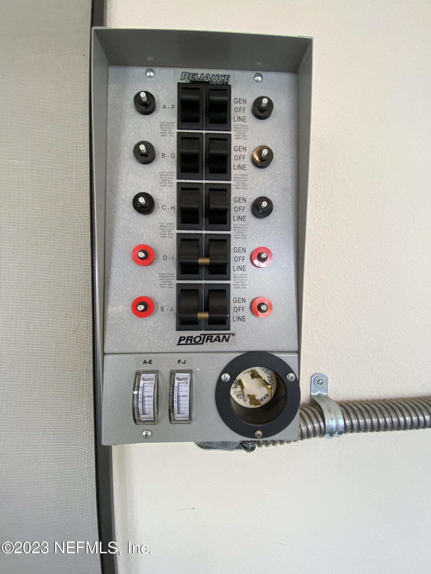 46 Eagle Spring Court St. Augustine, FL 32084 - Photo 22 of 40 TRANSFER SWITCH