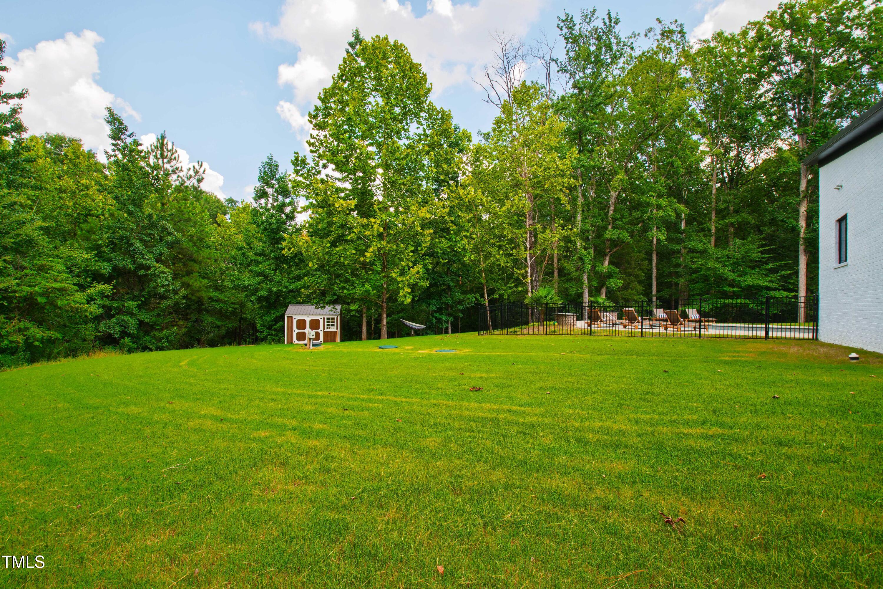 12912 Creedmoor Road Wake Forest, NC 27587 - Photo 37 of 43 Large backyard perfect for a swing set or playhouse.