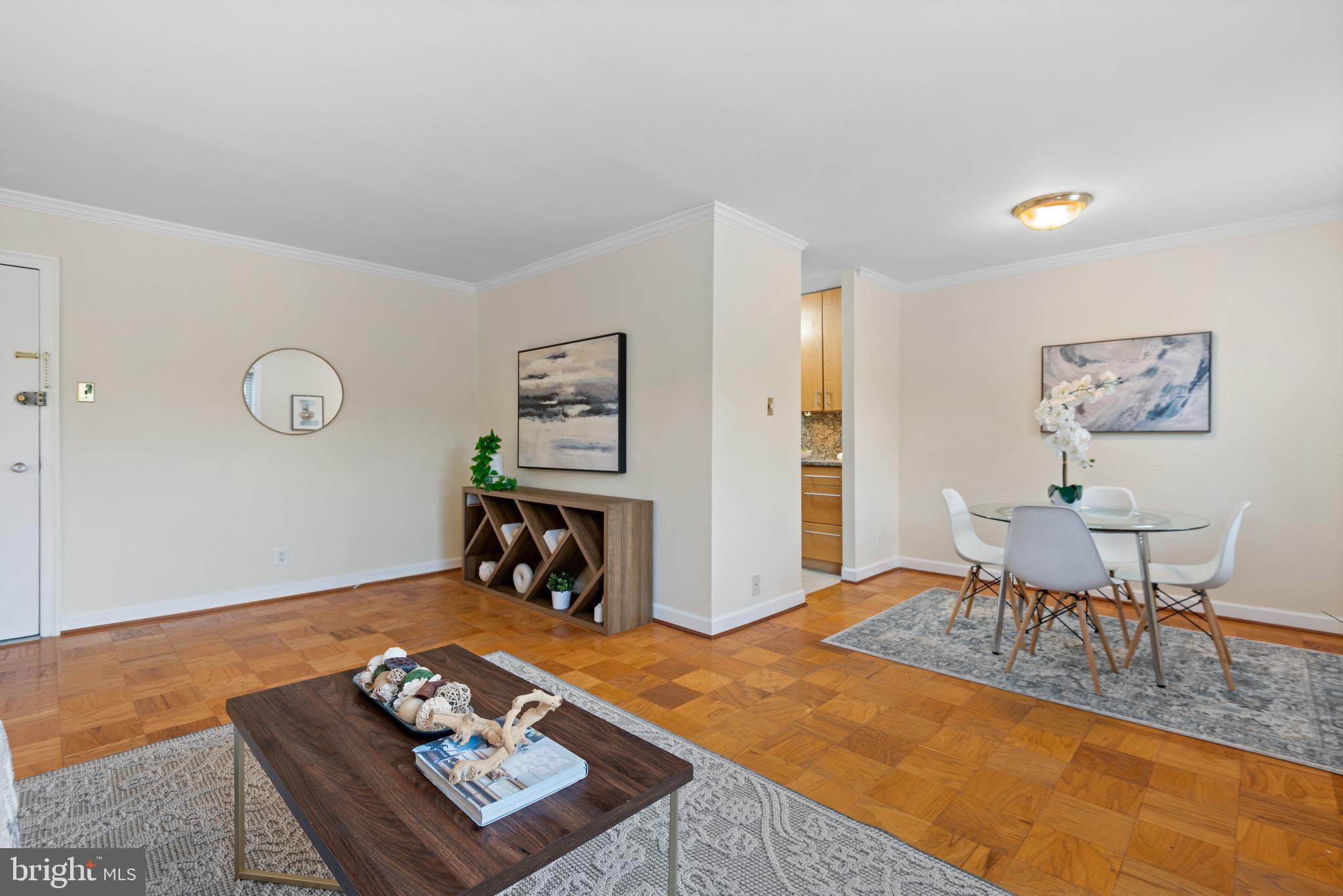 4570 MacArthur Boulevard Northwest, Unit 105 Washington, DC 20007 - Photo 5 of 20 Living room towards dining area
