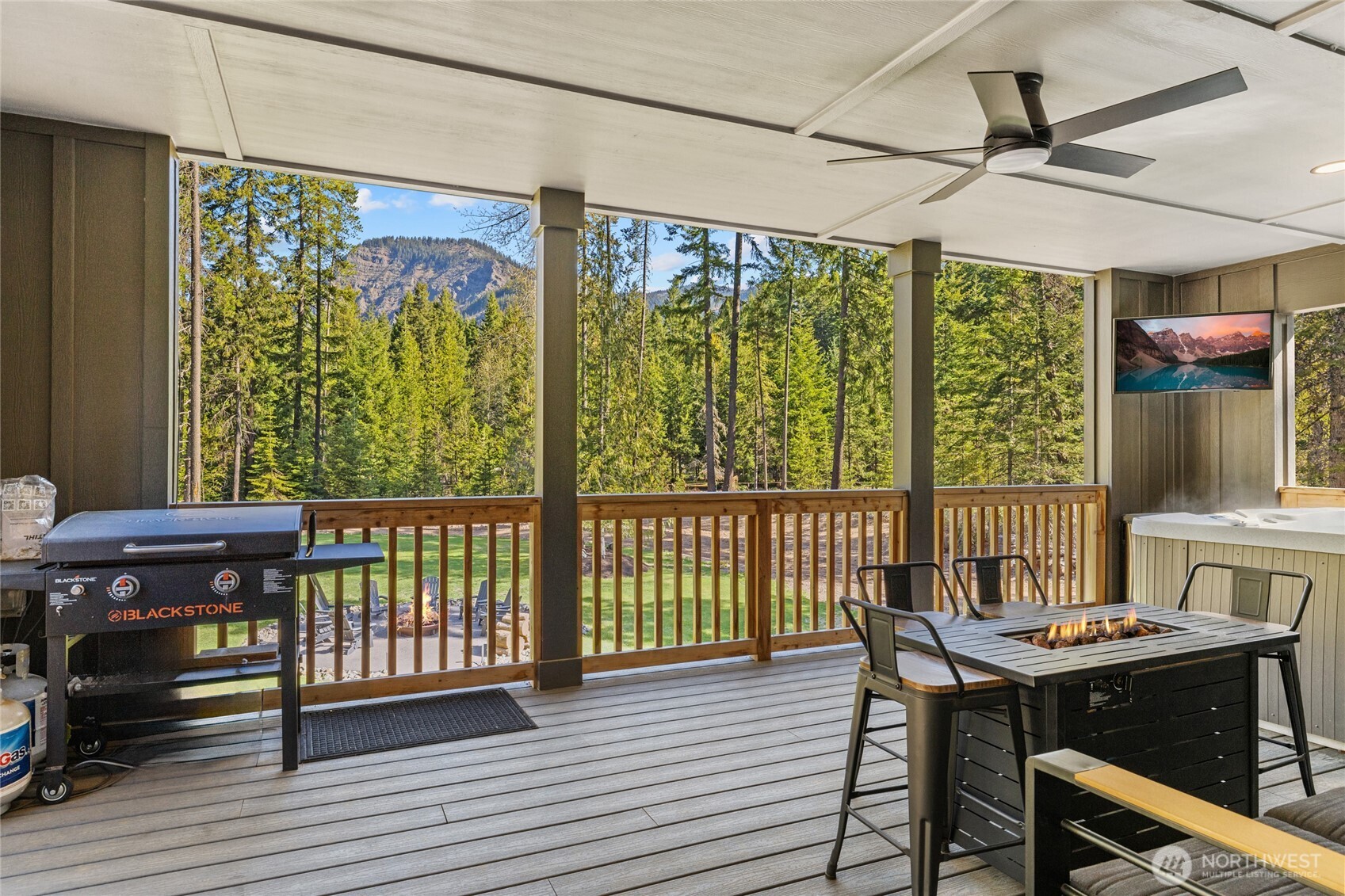 630 Silver Creek Road Easton, WA 98925 - Photo 5 of 40 a view of a balcony with furniture