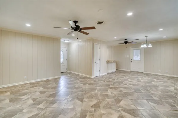 a view of an empty room