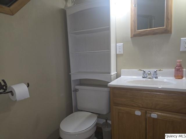 303 North Washington Street Carthage, IL 62321 - Photo 12 of 25 a bathroom with a sink a toilet and mirror