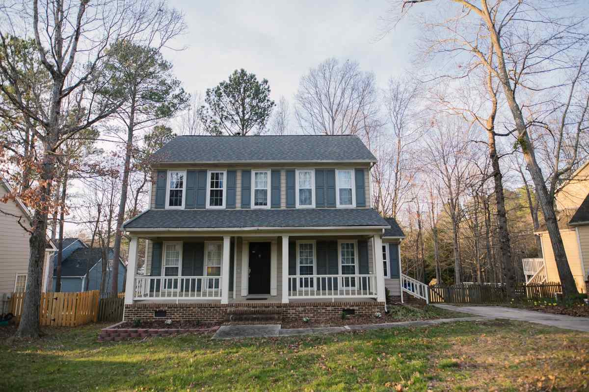 11808 North Exeter Way Raleigh, NC 27613 - Photo 2 of 30 Front Yard, Driveway, Covered Porch, Front Door, Hardboard Siding, 2 Sty Home, Side Entrance. Exterior Front