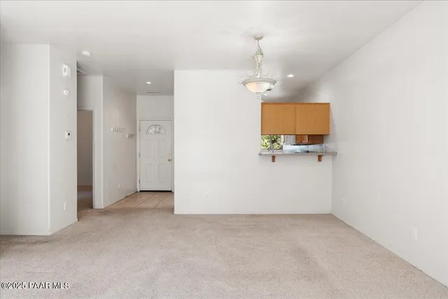 a view of an empty room