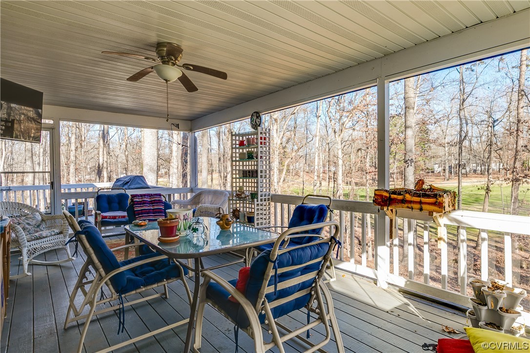 29 Out Of Bounds Road Palmyra, VA 22963 - Photo 27 of 49 a view of a dining room with furniture window and outside view