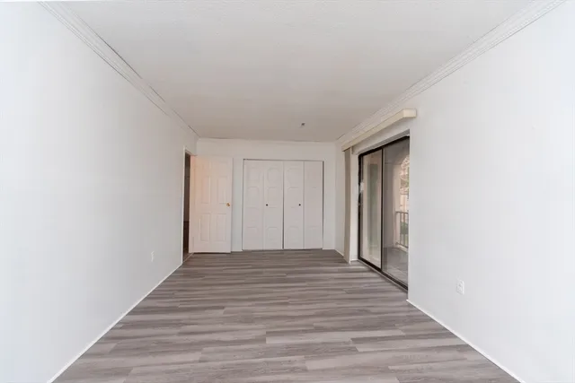 a big room with wooden floor