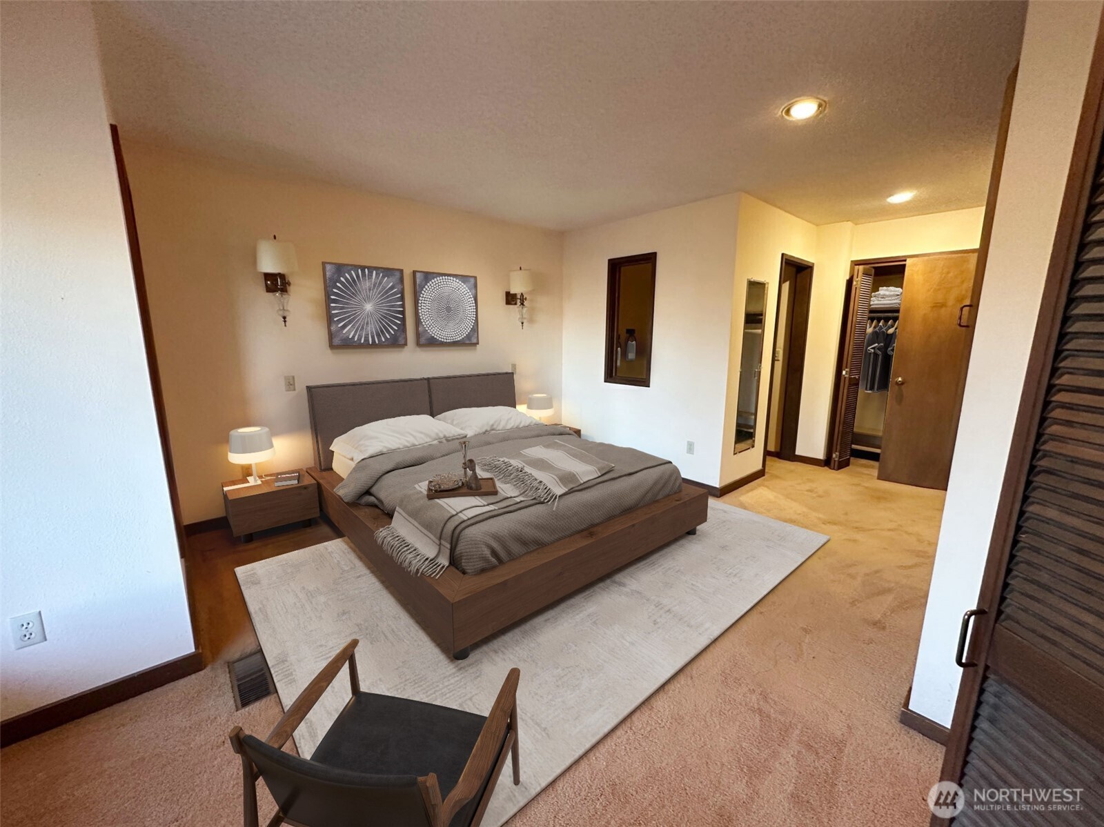 1303 Nightingale Road Wapato, WA 98951 - Photo 10 of 32 a bedroom with a bed and a mirror