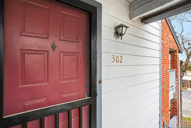 a view of front door