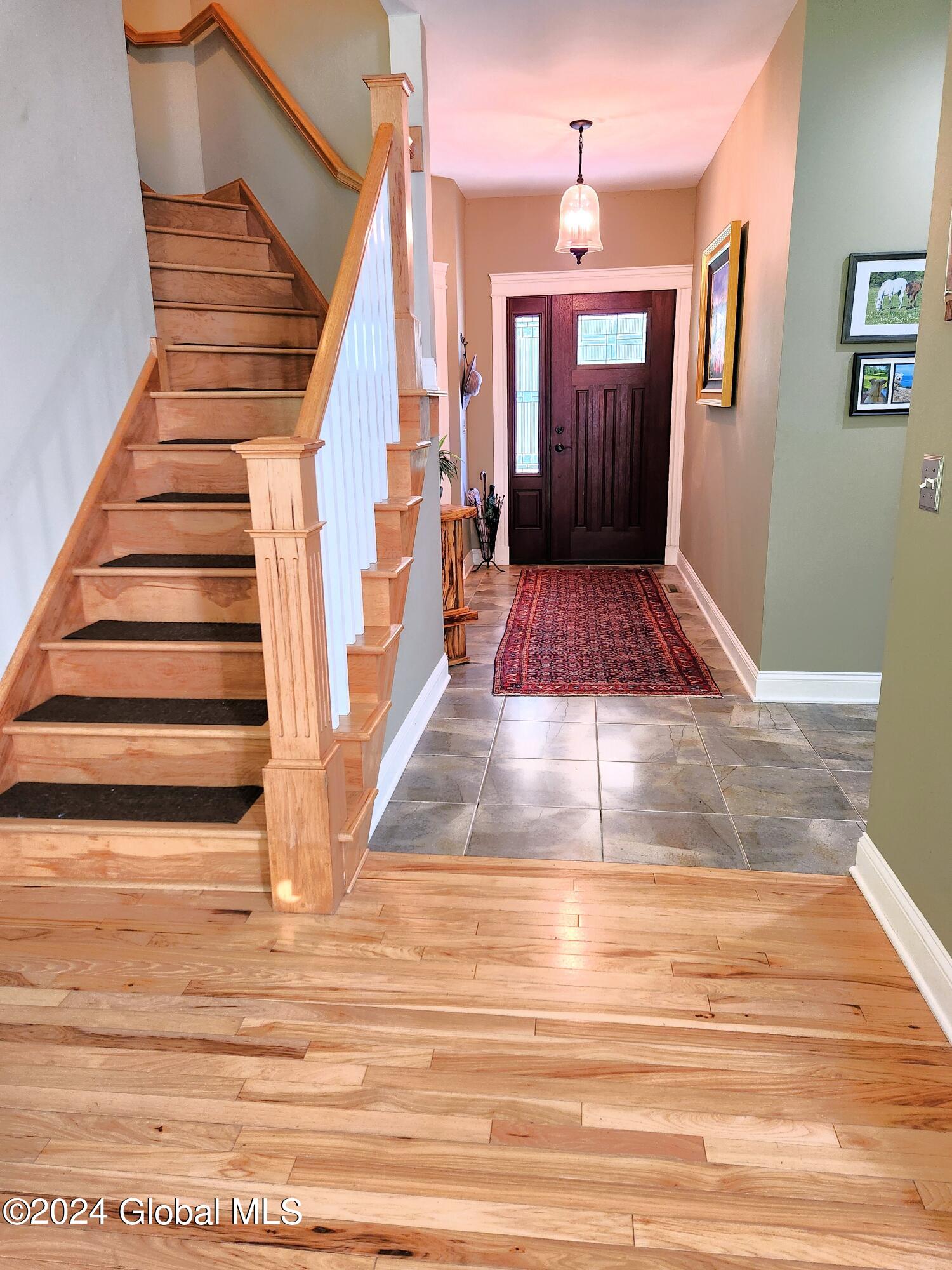 9 Kendrick Hill Road Wilton, NY 12866 - Photo 44 of 50 frnt foyer frm Lvrm w stairs 20240603_15