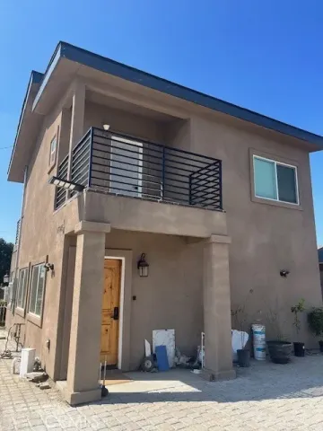 a front view of a house