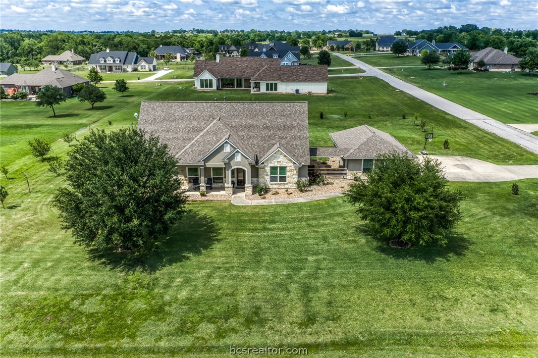 586 Ruby Drive Bellville, TX 77418 - Photo 48 of 50 an aerial view of a house with a yard