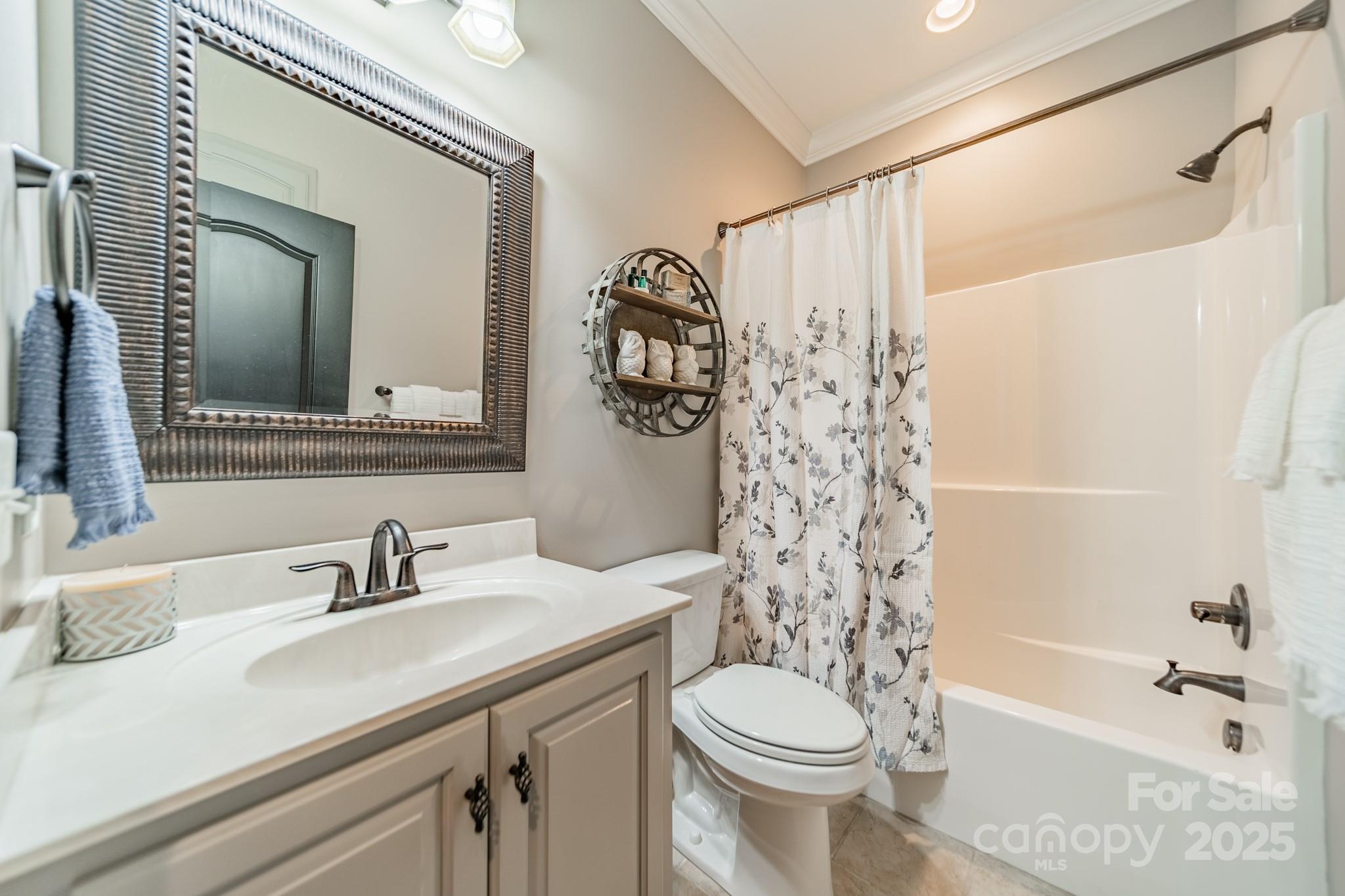 5201 Barrier Store Road Mount Pleasant, NC 28124 - Photo 24 of 46 a bathroom with a sink a toilet and a bathtub