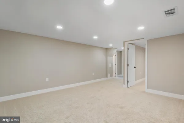 a view of an empty room