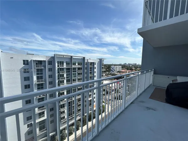 a view of city from balcony