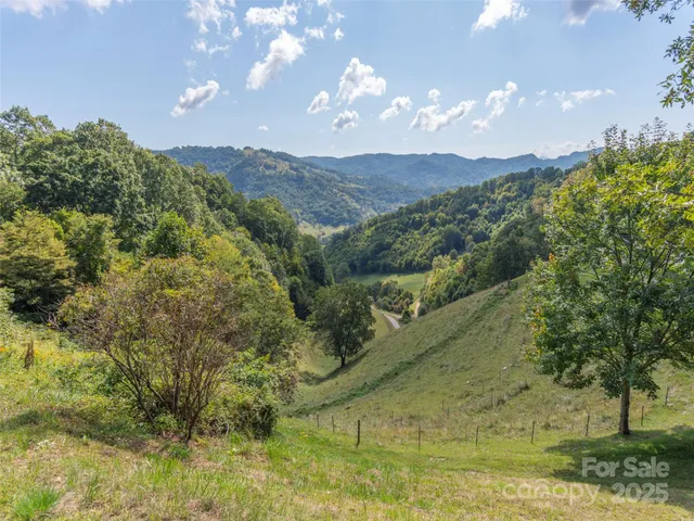 a view of a house with a mountain
