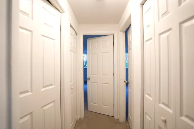 a view of a bathroom with a shower